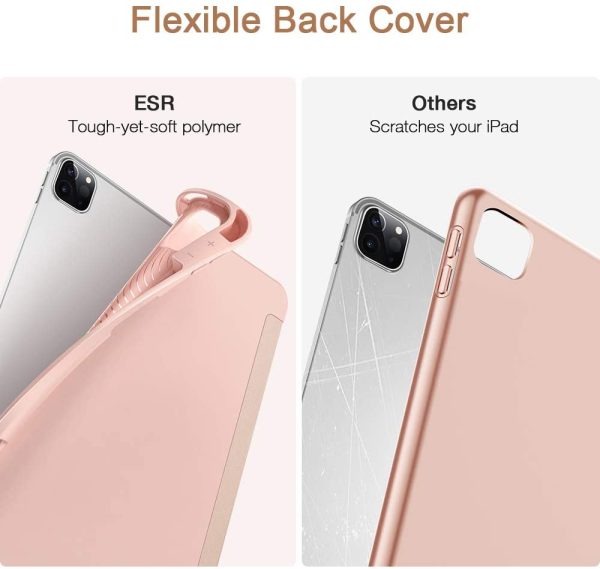 iPad Pro 11 2020 Rebound Pencil Case Convenient Pencil Holder & Soft Flexible TPU Back Cover - Rose Gold also iPad Pro 11 2018 - Image 10