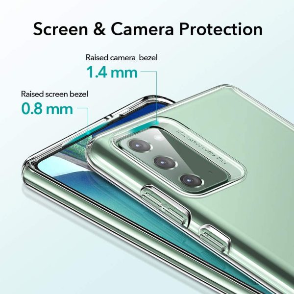 ESR Galaxy Note 20 Air Shield Boost Back Case with Kickstand – Crystal Clear - Image 9