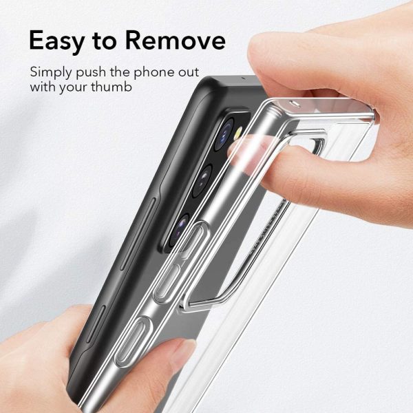 Galaxy Note 20 Echo Glass Back Case Scratch Resistant Tempered Glass Flexible Frame – Crystal Clear - Image 7