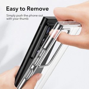 Galaxy Note 20 Ultra Echo Glass Back Case Ice Shield Scratch Resistant Tempered Glass Flexible Frame – Crystal Clear - Image 3