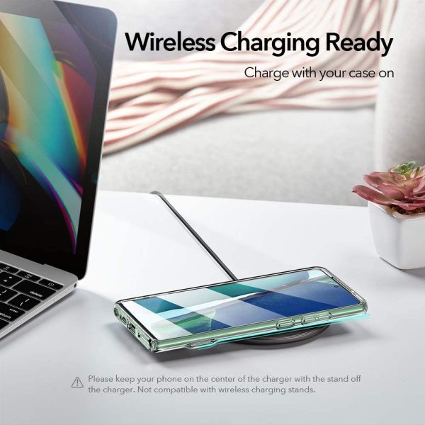 ESR Galaxy Note 20 Air Shield Boost Back Case with Kickstand – Crystal Clear - Image 7