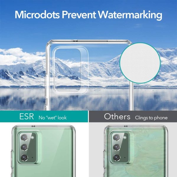 ESR Galaxy Note 20 Air Shield Boost Back Case with Kickstand – Crystal Clear - Image 4