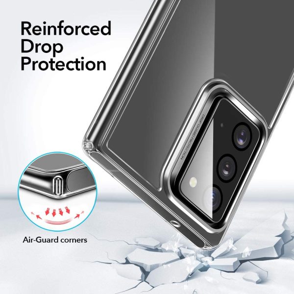 Galaxy Note 20 Echo Glass Back Case Scratch Resistant Tempered Glass Flexible Frame – Crystal Clear - Image 6