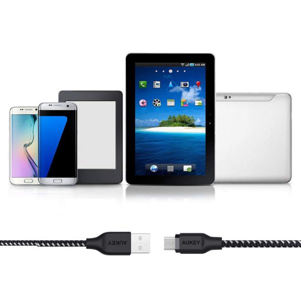 Aukey Braided Nylon Micro USB Cable 3.95ft