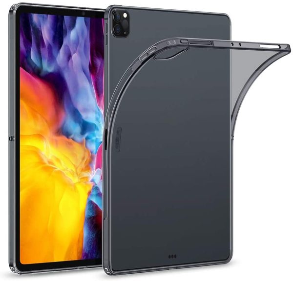 iPad Pro 11 2020 Rebound Shell TPU Case with Support for Pencil Wireless Charging - Clear Black - Image 1