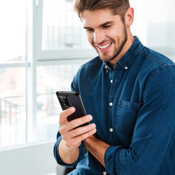 Galaxy Note 20 Ultra Alliance Tough Case with Shockproof Bumper – Matte Black - Image 2