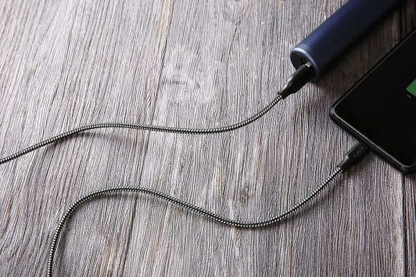 Aukey Braided Nylon Micro USB Cable 3.95ft -CB-AM1-Black - Image 2