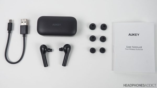 AUKEY  True Wireless Earbuds with Noise Cancellation Mic -EP-T21 - Black - Image 2