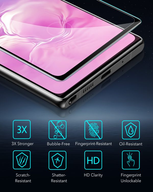 Galaxy Note 20 Screen Shield 3D Glass Protector - 2 PACK by ESR - Clear - Image 7