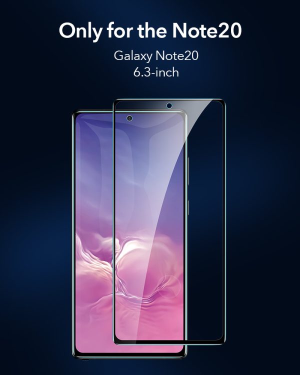 Galaxy Note 20 Screen Shield 3D Glass Protector - 2 PACK by ESR - Clear - Image 9