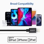 USB A to Lightning Cable MFi Certified TPE Based by ESR - 3 Feet - Black - Image 5