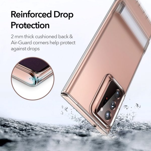 Galaxy Note 20 Ultra Air Shield Boost Back Case with Kickstand – Crystal Clear - Image 4