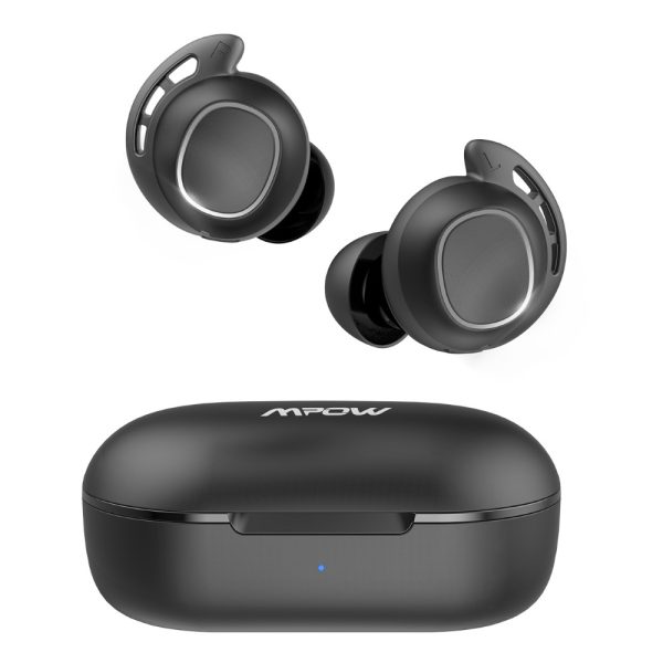 MPBH437AB_A2_V01_200119 Mpow M30 in-Ear Bluetooth Earbuds with 25 Hrs Battery & USB-C Charging Case - Cosmic Black - Image 2