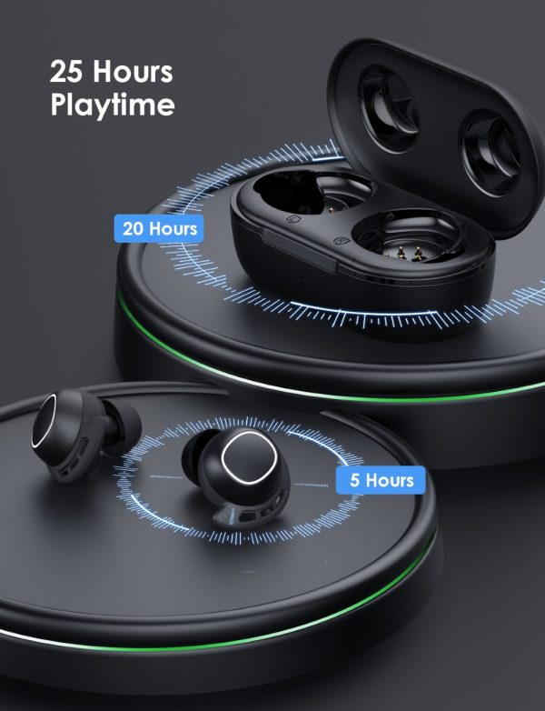 MPBH437AB_B2_V01_200119 Mpow M30 in-Ear Bluetooth Earbuds with 25 Hrs Battery & USB-C Charging Case - Cosmic Black - Image 6