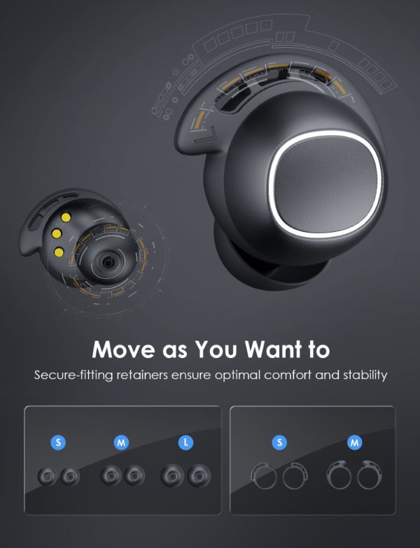 MPBH437AB_B3_V01_200119 Mpow M30 in-Ear Bluetooth Earbuds with 25 Hrs Battery & USB-C Charging Case - Cosmic Black - Image 7