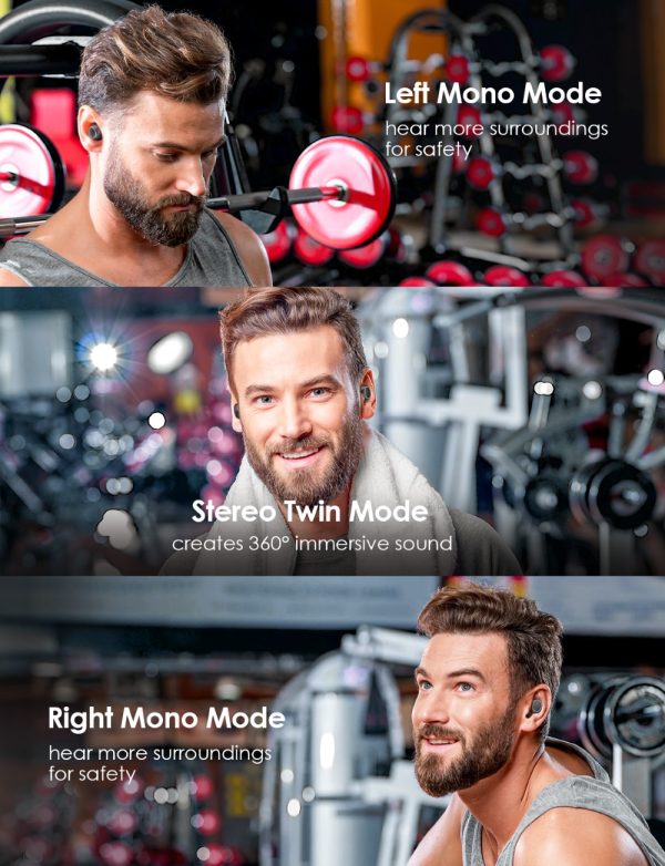 MPBH437AB_B6_V01_200119 Mpow M30 in-Ear Bluetooth Earbuds with 25 Hrs Battery & USB-C Charging Case - Cosmic Black - Image 10