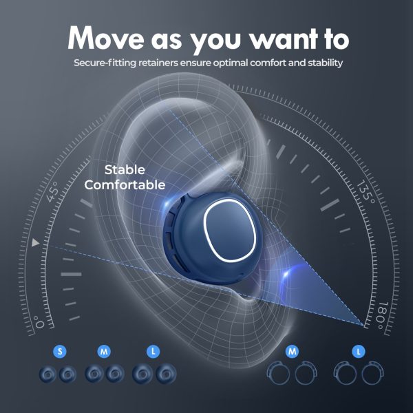 Mpow M30 in-Ear Bluetooth Earbuds with 25 Hrs Battery & USB-C Charging Case - Ocean Blue - Image 4