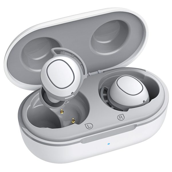 MPBH437AW_EN_A1_V01_200806 Mpow M30 in-Ear Bluetooth Earbuds with 25 Hrs Battery & USB-C Charging Case - Gray n White - Image 1