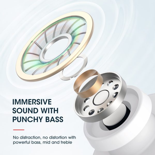 MPBH437AW_EN_B3_V01_200806 Mpow M30 in-Ear Bluetooth Earbuds with 25 Hrs Battery & USB-C Charging Case - Gray n White - Image 5