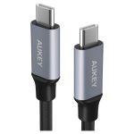 Aukey Braided Nylon USB 2.0 C to C Cable -3.3ft - CB-CD5 - Black