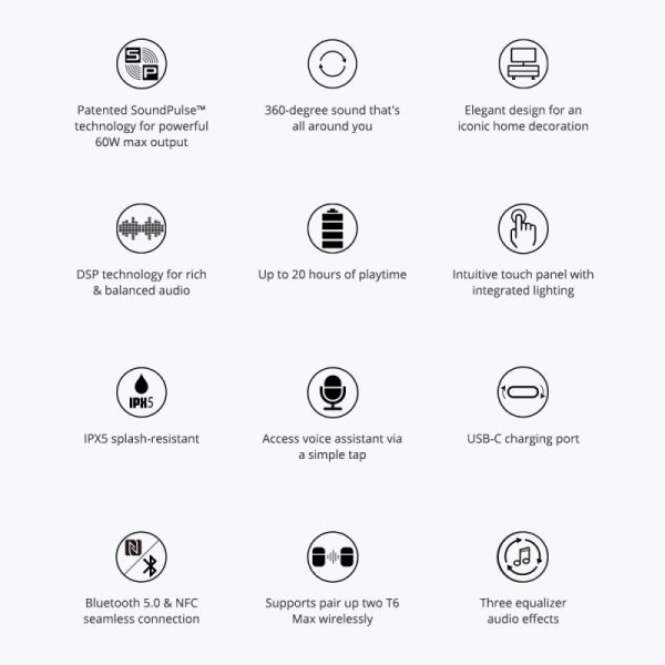 Tronsmart T6 Max SoundPulse™ 60W Portable Bluetooth Speaker - BB - Image 14