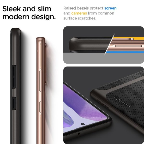 Galaxy Note 20 Neo Hybrid Case by Spigen - ACS01425 - Gunmetal - Image 2