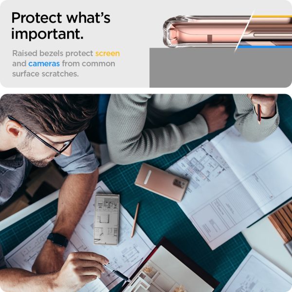 Ultra Hybrid S Case by Spigen for Galaxy Note 20 - ACS01421 - Crystal Clear - Image 5