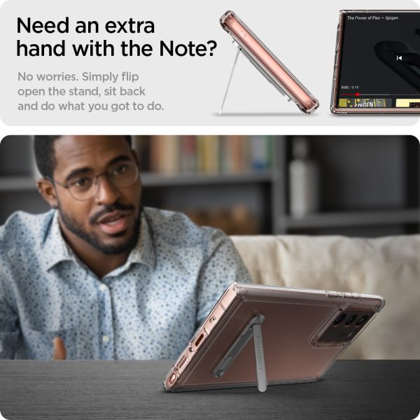 Galaxy Note 20 Ultra Ultra Hybrid S Case by Spigen - ACS01395 - Crystal Clear - Image 4