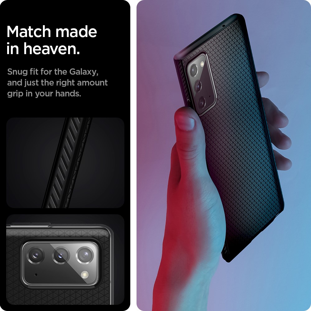 Galaxy Note 20 Liquid Air Case by Spigen - ACS01418 - Matte Black