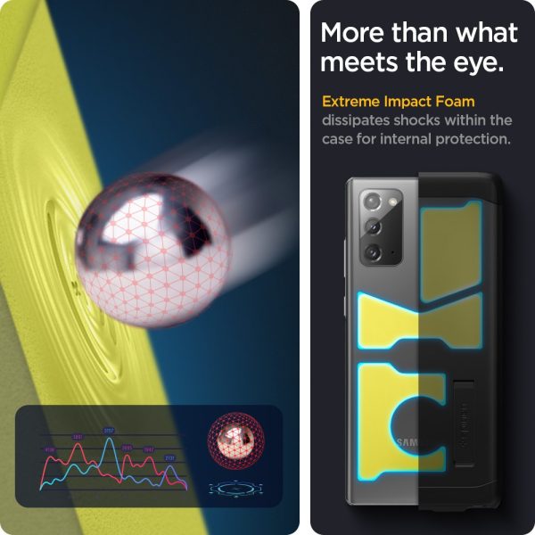 Galaxy Note 20 Tough Armor Case by Spigen - ACS01422 - Black - Image 3