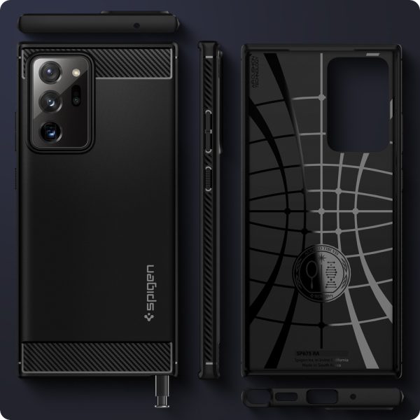 Galaxy Note 20 Ultra Rugged Armor Spigen  ACS01391 - Matte Black - Image 7