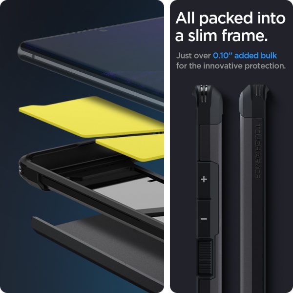 id_note20_ult_ta_blk_04 Galaxy Note 20 Ultra Tough Armor Case by Spigen - ACS01396 - Black - Image 5
