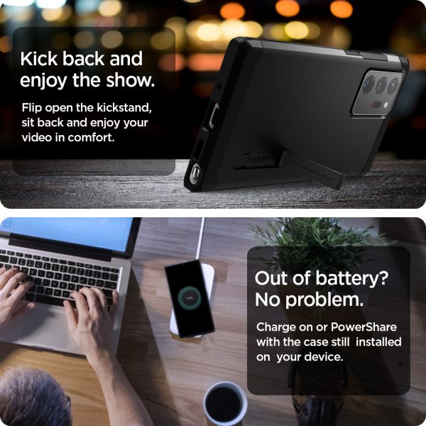 id_note20_ult_ta_blk_05 Galaxy Note 20 Ultra Tough Armor Case by Spigen - ACS01396 - Black - Image 6