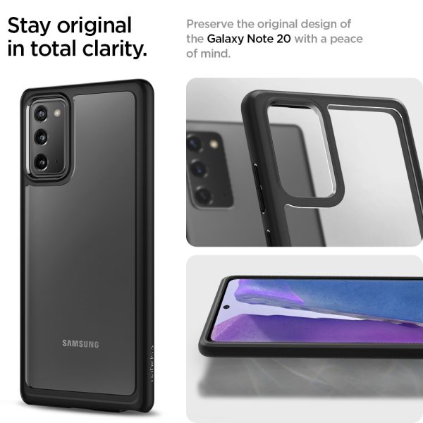 Ultra Hybrid Case by Spigen for Galaxy Note 20 - ACS01420 - Matte Black - Image 6