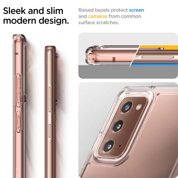 Ultra Hybrid Case by Spigen for Galaxy Note 20 - ACS01419 - Crystal Clear - Image 2