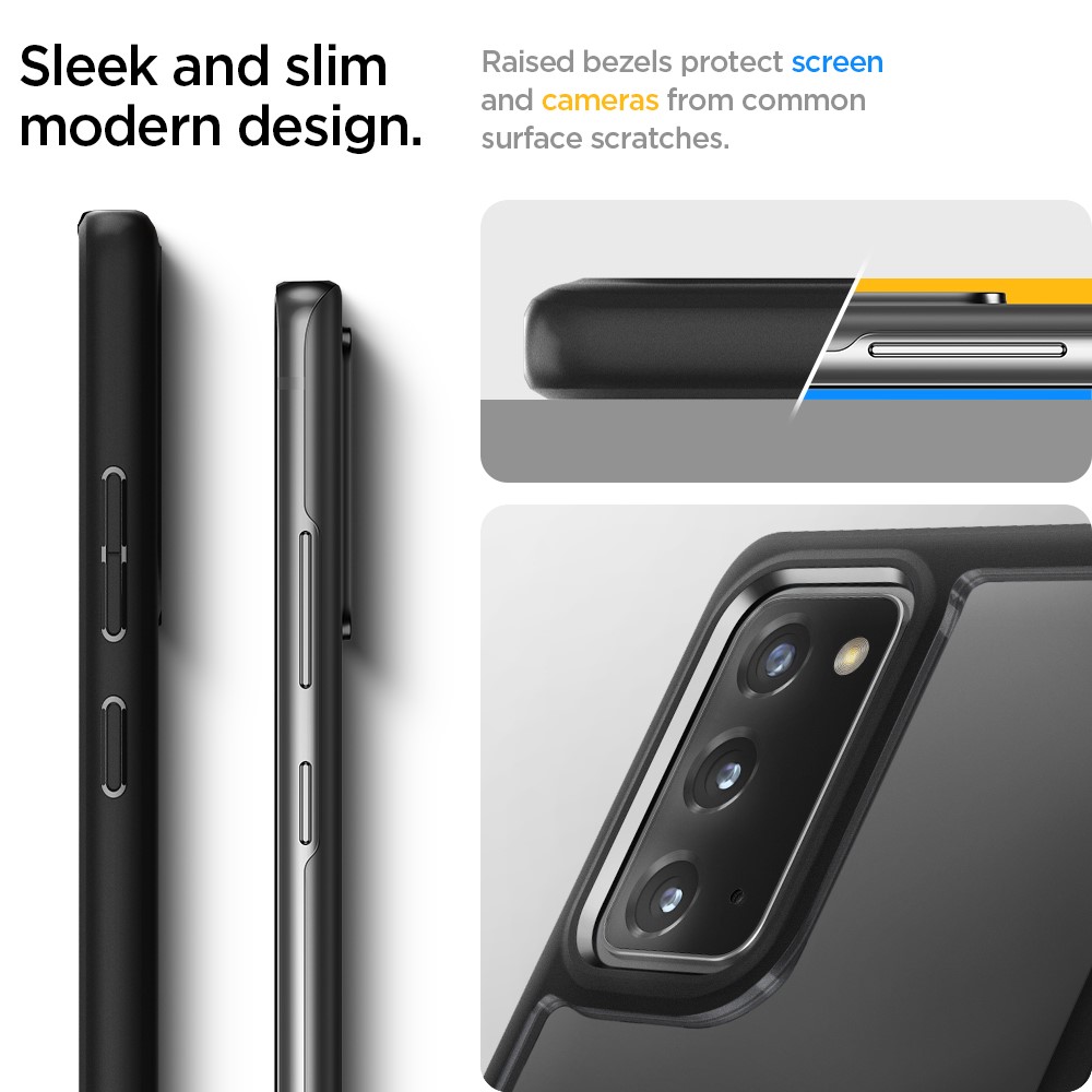 Galaxy Note 20 Ultra Hybrid Case by Spigen - ACS01420 - Black