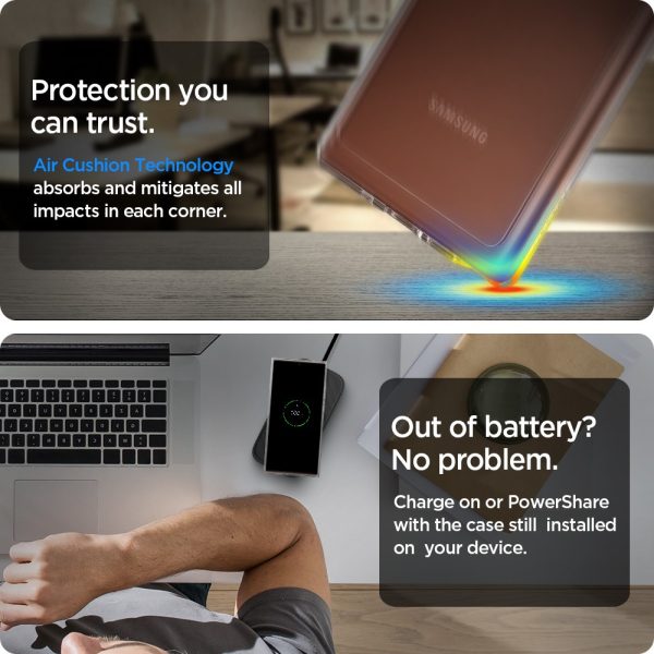 Ultra Hybrid Case by Spigen for Galaxy Note 20 - ACS01419 - Crystal Clear - Image 7