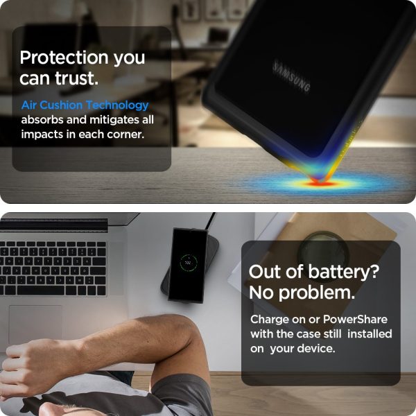 Ultra Hybrid Case by Spigen for Galaxy Note 20 - ACS01420 - Matte Black - Image 8