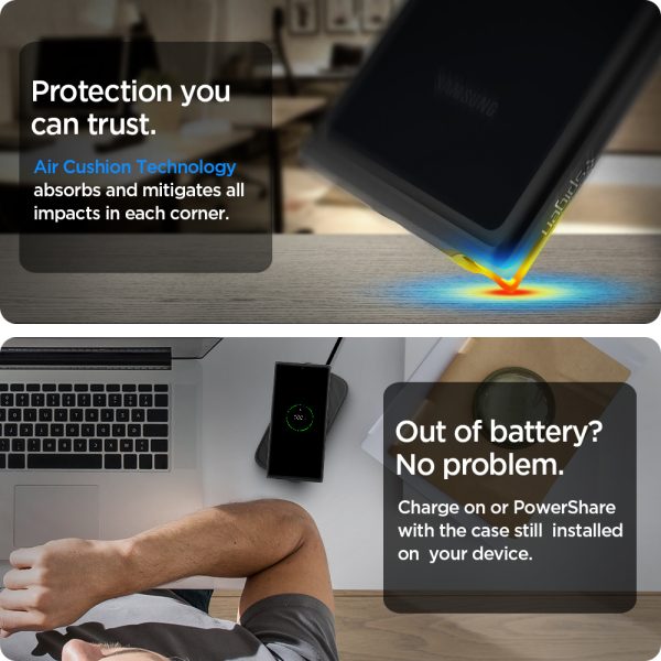 Galaxy Note 20 Ultra Ultra Hybrid Case by Spigen - ACS01394 - Matte Black - Image 6