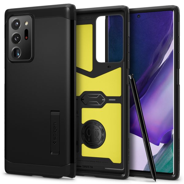 title_note20_ult_ta_black_01 Galaxy Note 20 Ultra Tough Armor Case by Spigen - ACS01396 - Black - Image 1