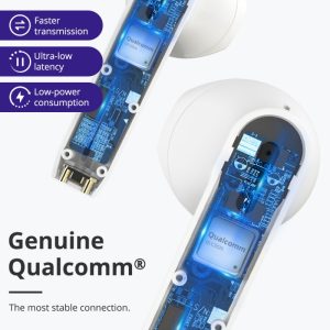 Tronsmart Onyx Ace True Wireless Earbuds with aptX Technology & Quad Mic Setup for Crystal Clear Calls - White - Image 5