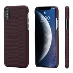 iPhone XS Aramid MagEZ Case by PITAKA - Black / Red Plain