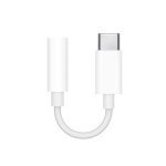 Apple USB-C to Headphone Jack Adapter MU7E2AMA - White