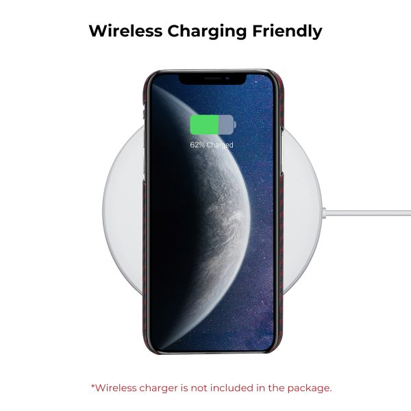 iPhone XS Max Aramid MagEZ Case by PITAKA - Black / Red Twill - Image 3