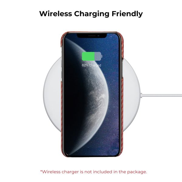 iPhone XS Max Aramid MagEZ Case by PITAKA - Red Orange Herringbone - Image 3