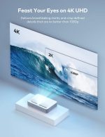 VAVA 4K UHD Laser Projector TV Home Theatre | Bright 2500 Lumens | Ultra Short Throw | HDR10 | Built-in Harman Kardon Sound Bar | ALPD 3.0 | Smart Android System - White - Image 6