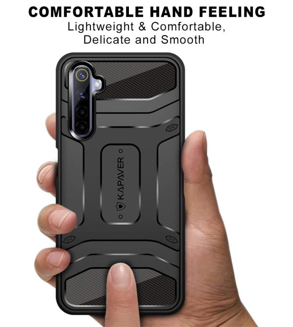 Realme 6 Pro Rugged Case by KAPAVER - Black - Image 4