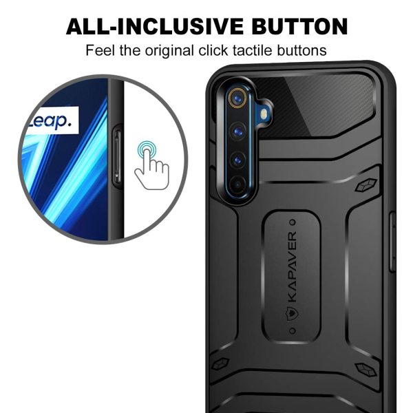 Realme 6 Pro Rugged Case by KAPAVER - Black - Image 5