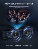 VAVA 4K UHD Laser Projector TV Home Theatre | Bright 2500 Lumens | Ultra Short Throw | HDR10 | Built-in Harman Kardon Sound Bar | ALPD 3.0 | Smart Android System - White - Image 2