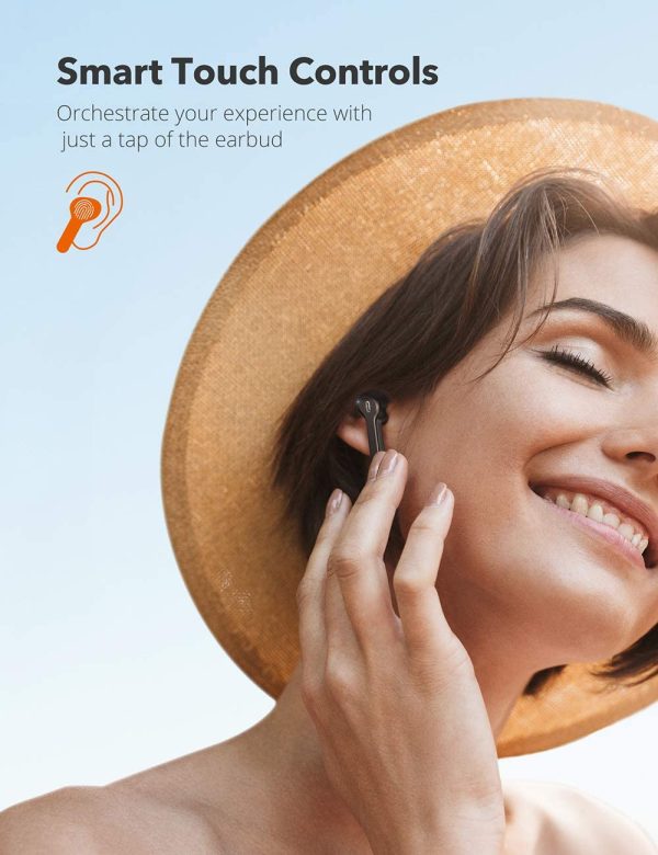 TaoTronics SoundLiberty 53 [2020 Upgrade] in-Ear Wireless Headphones IPX8 Waterproof 50H Playtime TWS Bass Stereo Bluetooth Earbuds - Black - TT-BH053 - Image 3